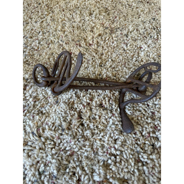 Antique c1800s Iron Horse Carriage or Wagon Driving Bit Rustic Collectible