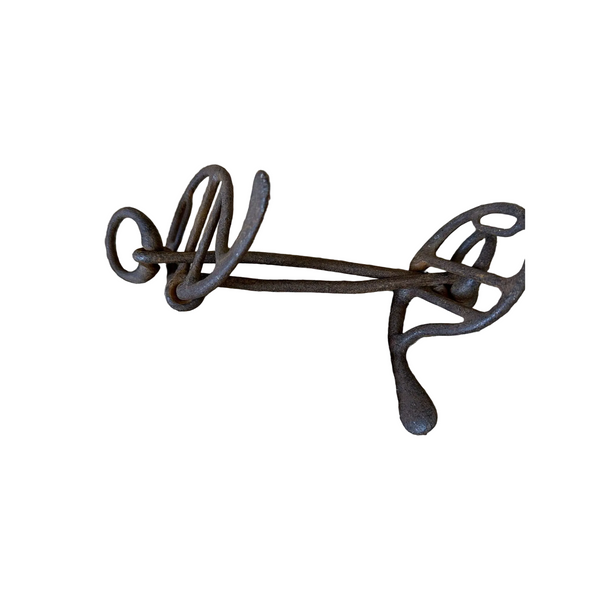 Antique c1800s Iron Horse Carriage or Wagon Driving Bit Rustic Collectible