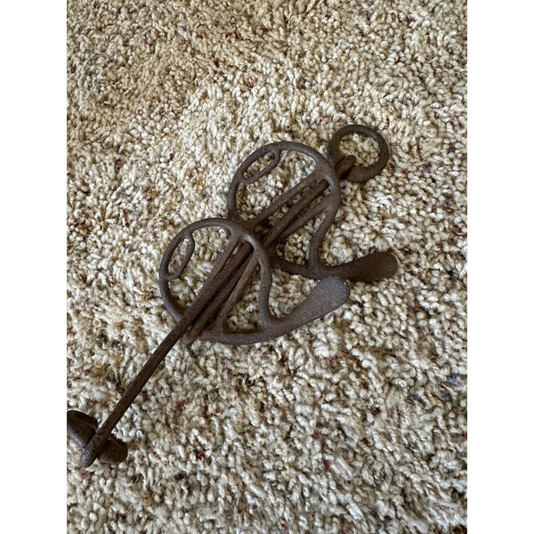 Antique c1800s Iron Horse Carriage or Wagon Driving Bit Rustic Collectible