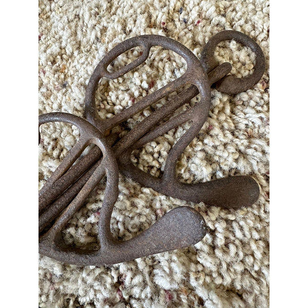 Antique c1800s Iron Horse Carriage or Wagon Driving Bit Rustic Collectible