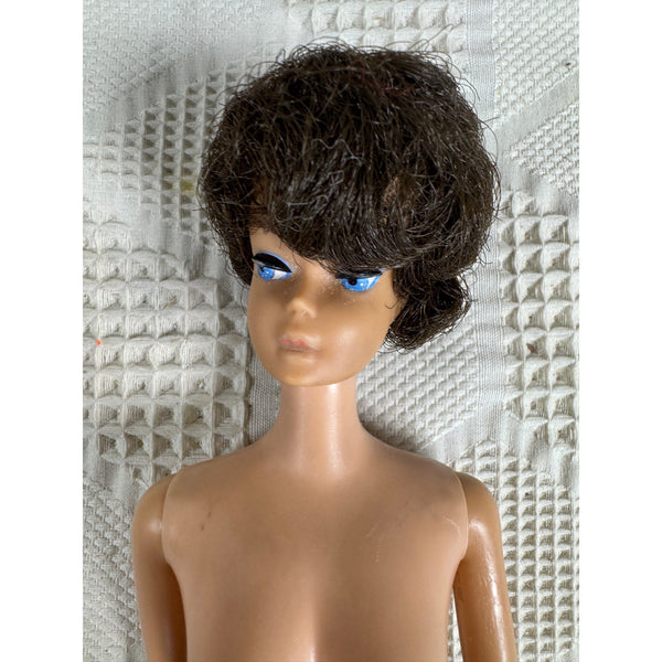 Vintage Barbie Doll By Mattel 1962 Brunette Bubble Cut Hair Japan