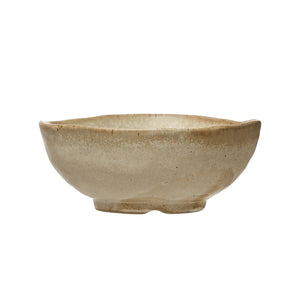 Stoneware Bowl with irregular edge