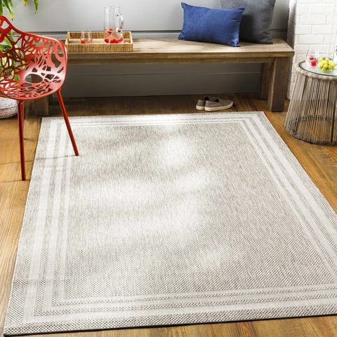 Burradoo Bordered Beige Outdoor Safe Rug 