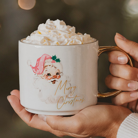 Vintage Style Santa Coffee Mug