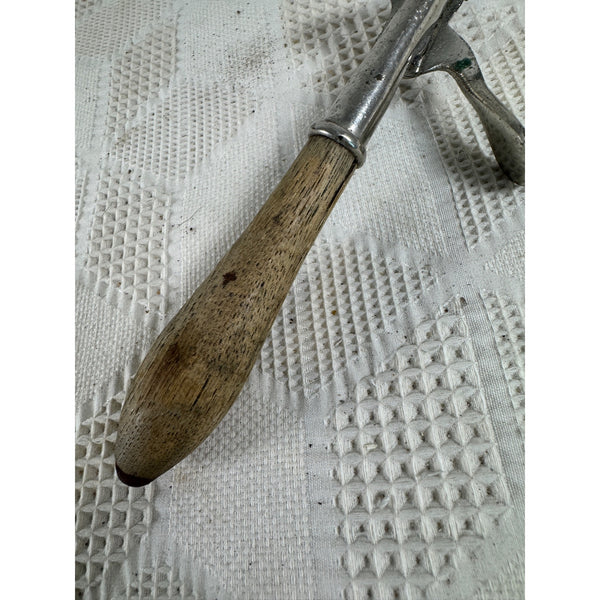 Antique Gem Soda Fountain Ice Cream Scoop 1895 Dipper Metal w Wooden Handle