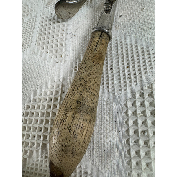 Antique Gem Soda Fountain Ice Cream Scoop 1895 Dipper Metal w Wooden Handle