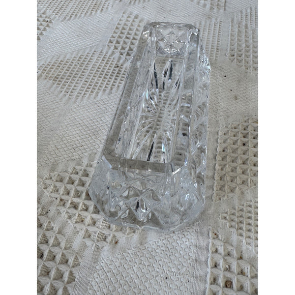 Waterford Crystal Business Card Holder Elegant Desk Accessory Clear Glass