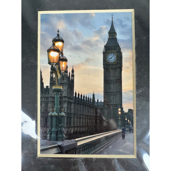 London Photo Collage 3 Matted Images Tower Bridge Big Ben St Pauls Cathedral NEW