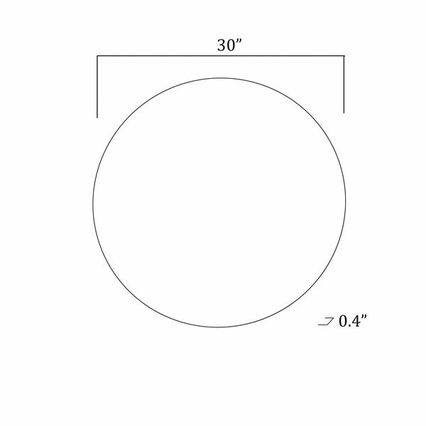 Casian Round Mirror 30 inch