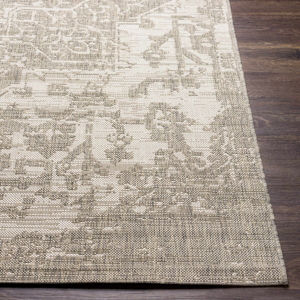 Beige Kilmacolm Outdoor Rug corner