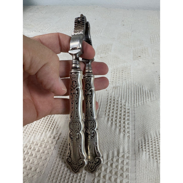 Vintage Sterling Silver Nutcracker With Intricate Handle Design Antique c1920s