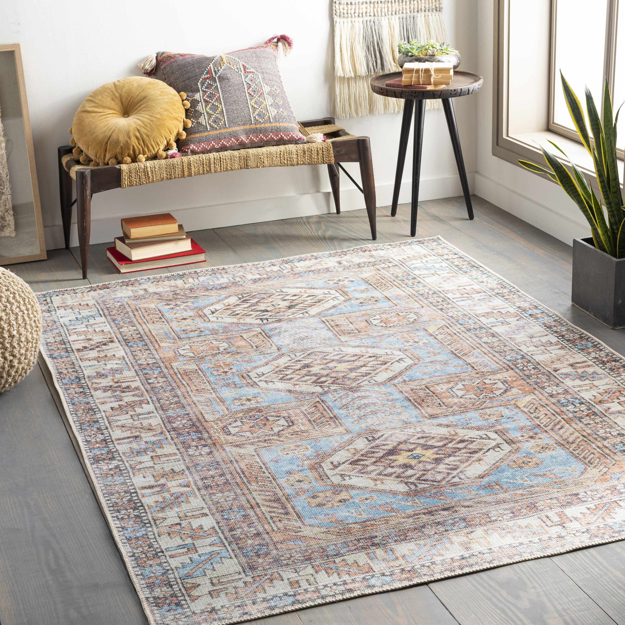 Croy Washable Area Rug boho