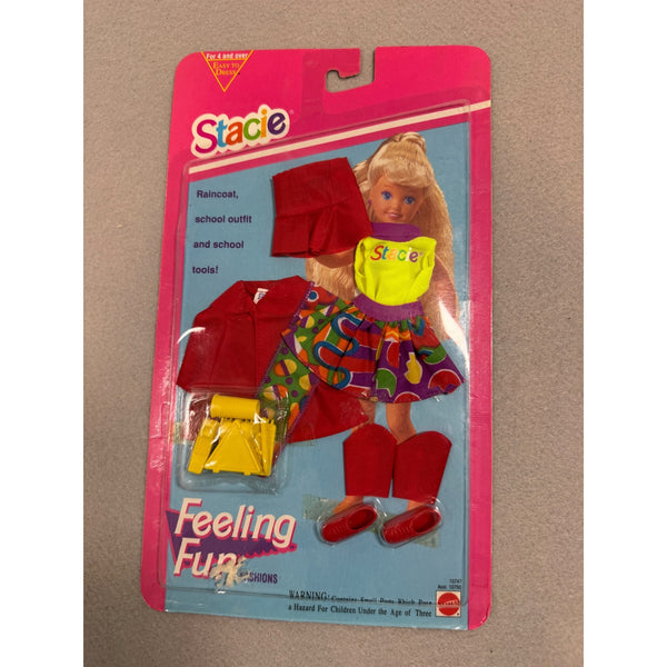 Stacie Feeling Fun Fashions Doll School Outfit Raincoat Accessories Vintage NWB