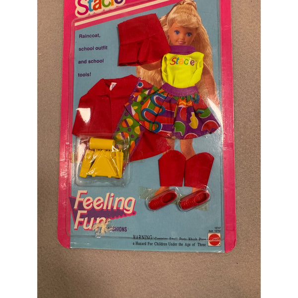 Stacie Feeling Fun Fashions Doll School Outfit Raincoat Accessories Vintage NWB