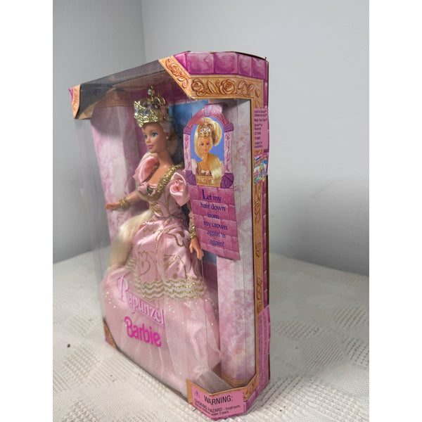 Barbie Rapunzel Doll 1997 Mattel w Long Hair and Pink Dress Vintage 17646 NIB