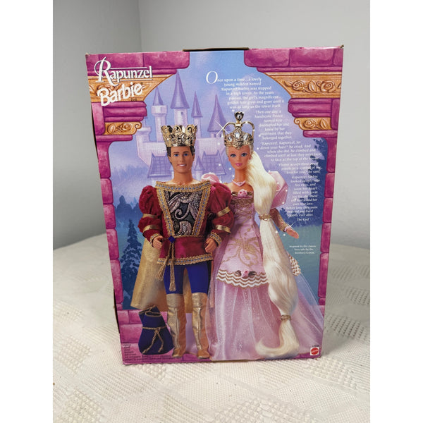 Barbie Rapunzel Doll 1997 Mattel w Long Hair and Pink Dress Vintage 17646 NIB