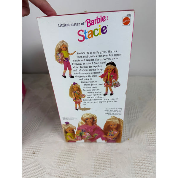 Stacie Doll Littlest Sister Of Barbie Vintage 1991 Mattel Floral Outfit 4240 NIB
