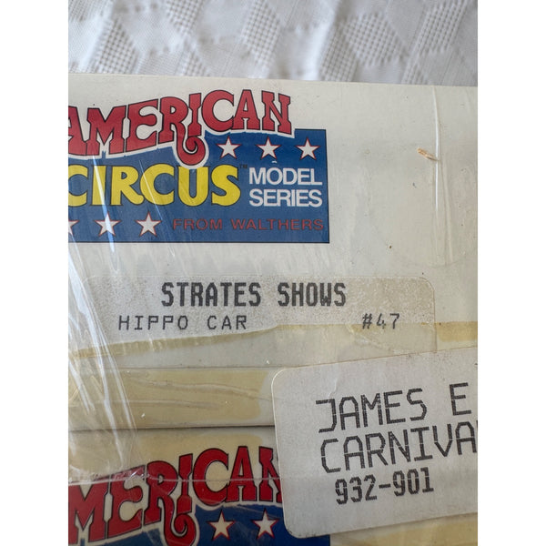 American Circus Model Series Strates HO Scale Train Set Walthers Vintage NWB