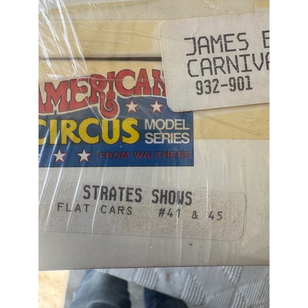 American Circus Model Series Strates HO Scale Train Set Walthers Vintage NWB
