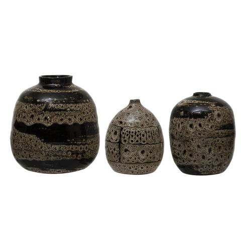 Terracotta Vase with Glaze