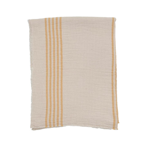 Cotton Double Cloth Stitched Throw