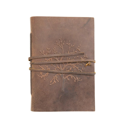 Leather Bound Journal with Handmade Paper