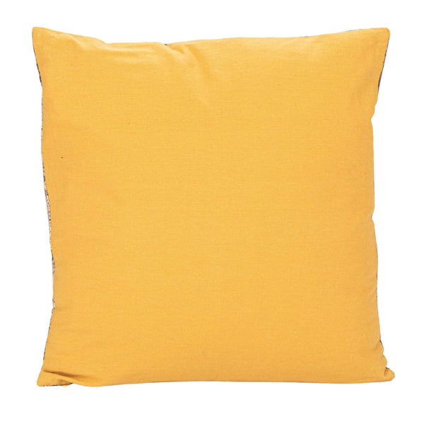 20" Square Cotton Velvet Printed Pillow