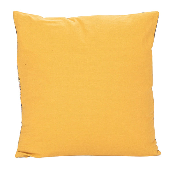 20" Square Cotton Velvet Printed Pillow