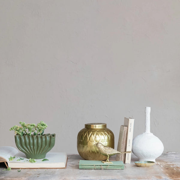 Decorative Debossed Metal Container