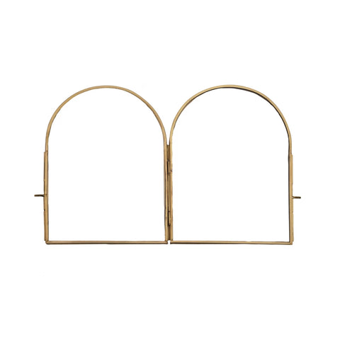 Brass & Glass Arched Photo Frame 