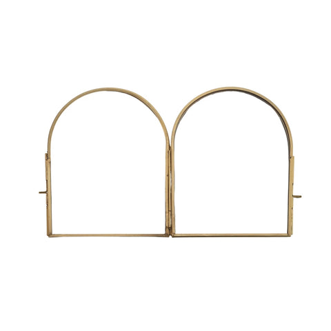 Brass & Glass Arched Photo Frame 