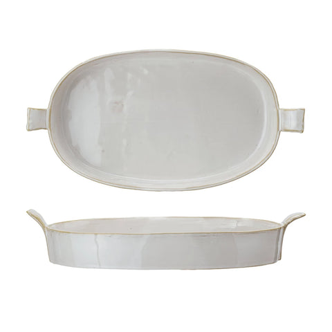 1-1/2 Quart Stoneware Baker w/ Handles
