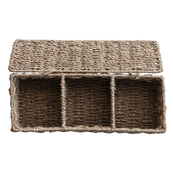 Hand-Woven Seagrass Basket