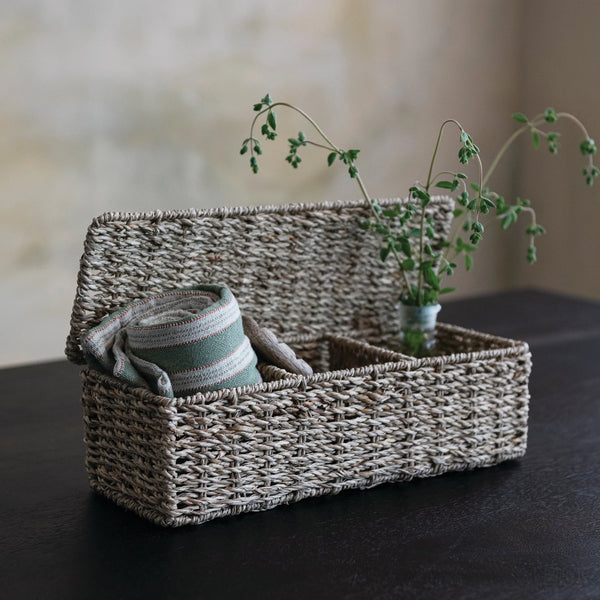 Hand-Woven Seagrass Basket