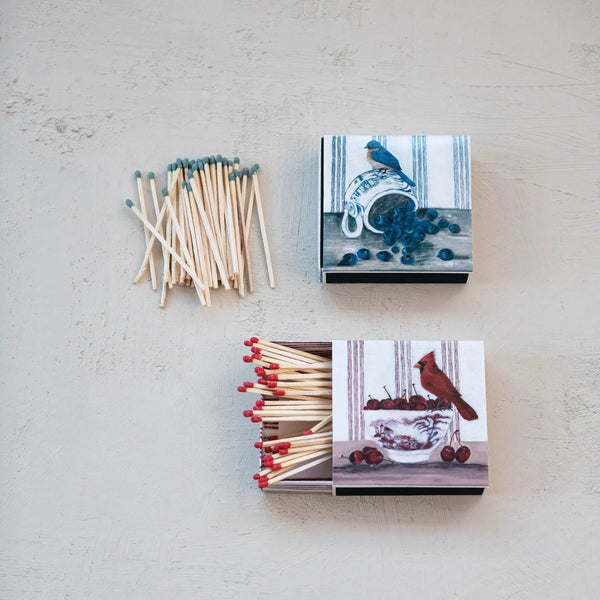 Safety Matches in Matchbox with Bird