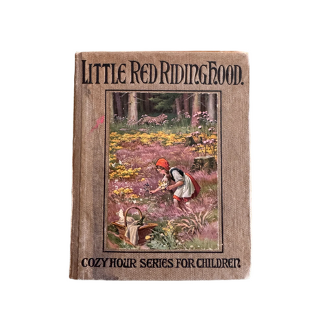 Antique 1920 Little Red Riding Hood Mini Book Cozy Hour Series for Children