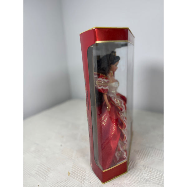 1997 Barbie Holiday Special Edition Doll In Red and Gold Dress 17832 NIB