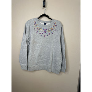 Vintage Basic Edition Womens Gray Sweatshirt