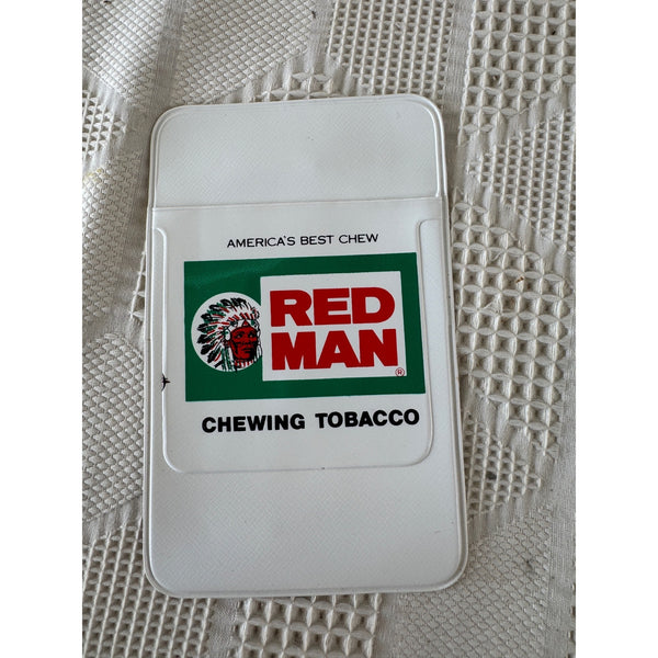 Vintage Red Man Chewing Tobacco Pocket Protector 1970s Americas Best Chew NOS