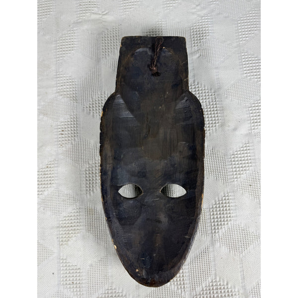 Hand Carved Wooden Mask w Intricate Patterns from Temor Indonesia Wall Hanging