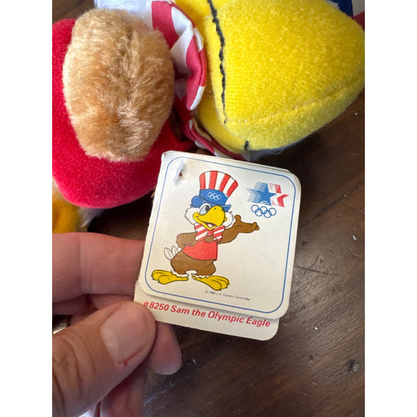 1984 LA Olympics Sam Eagle Plush Mascot