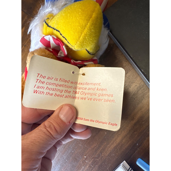 1984 LA Olympics Sam Eagle Plush Mascot