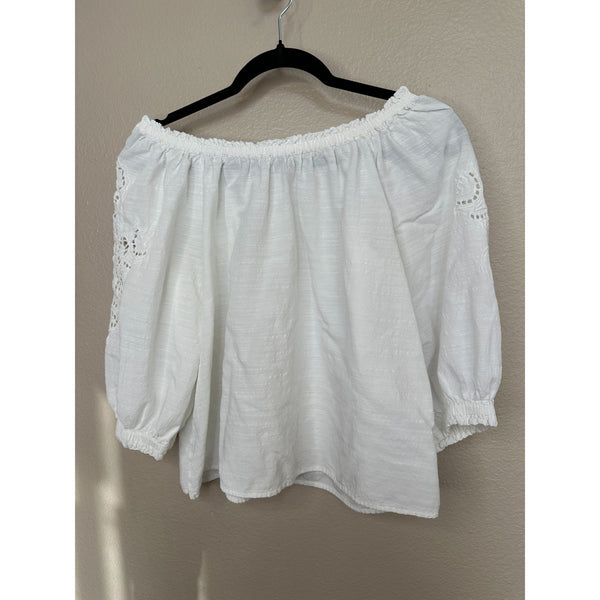 Knox Rose Womens White Blouse