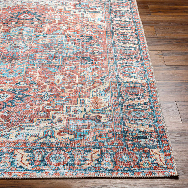 Evony Washable Area Rug corner