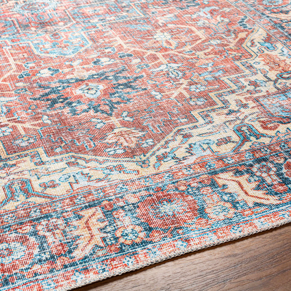 Evony Washable Area Rug transitional