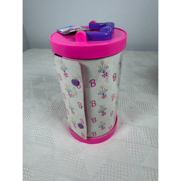 Barbie Accessory Case Pair Vintage 1993 Storage Cylinder Shelves Drawers Mattel