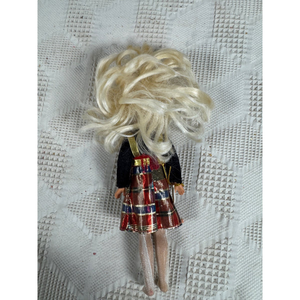 Vintage 1998 Stacie Sister of Barbie Doll Holiday Sister Plaid Dress Christmas