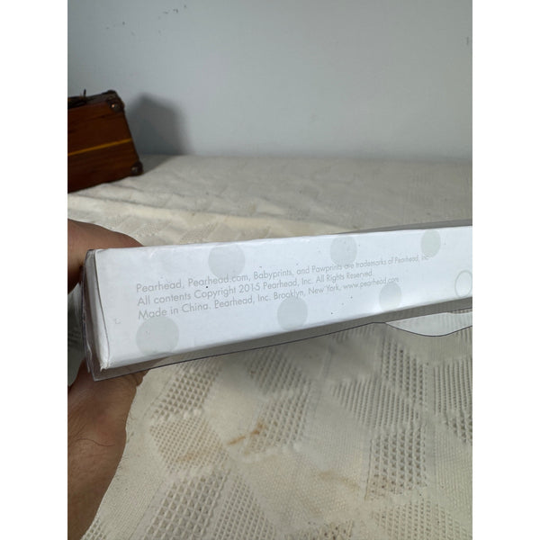 Little Blossoms Baby Memory Book by Pearhead Gray Polka Dot Keepsake NIB