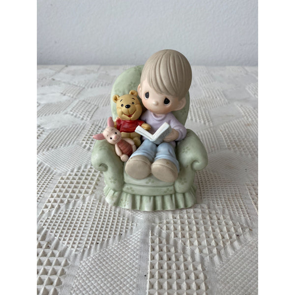 Disney Precious Moments Everythings Better w Friends Figurine Pooh and Piglet