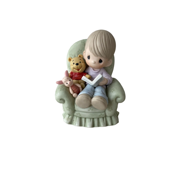 Disney Precious Moments Everythings Better w Friends Figurine Pooh and Piglet 